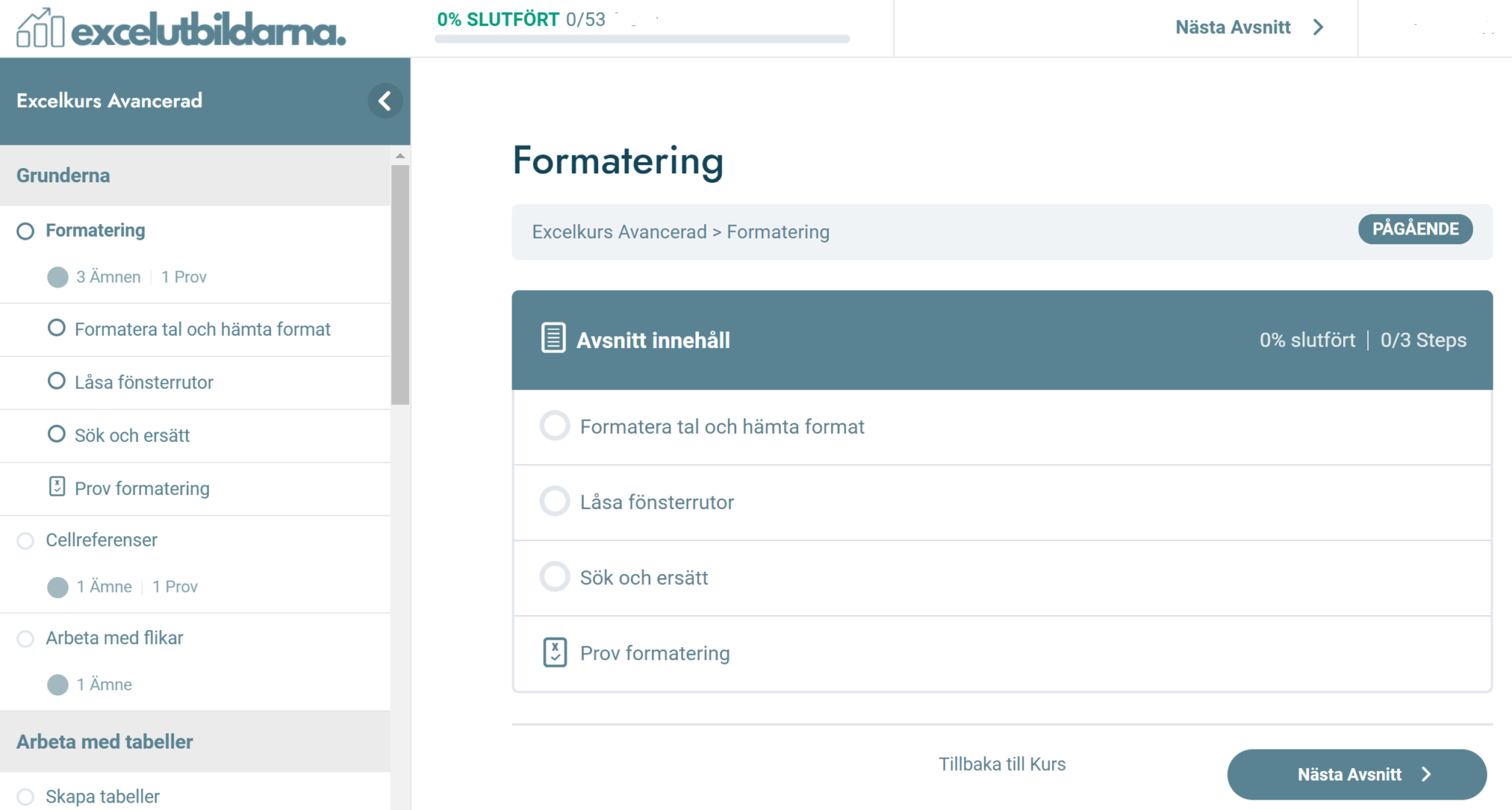 Excelkurser online